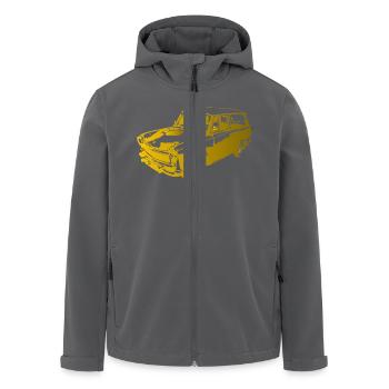  601 Kombi Trabi - Recycelte Männer Softshell-Jacke von Stanley/Stella - Schwarz - Vorne - AI Model Male 185 light (185cm)