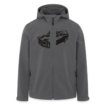  601 Kombi Trabi - Recycelte Männer Softshell-Jacke von Stanley/Stella - Schwarz - Vorne - AI Model Male 185 light (185cm)
