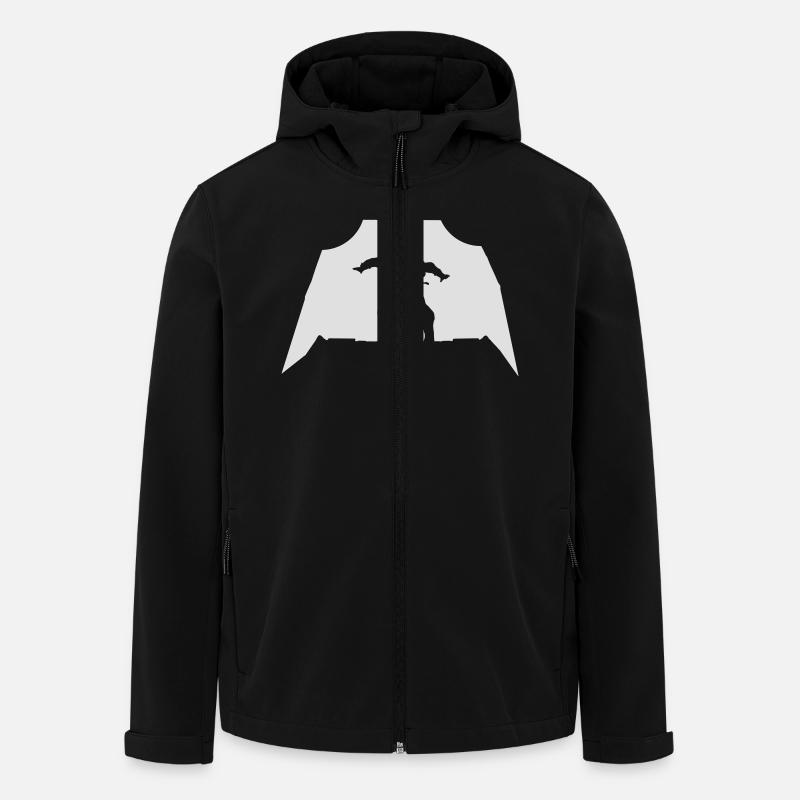 Skydiving - Parachuting - Men’s Recycled Softshell Jacket by Stanley/Stella - black