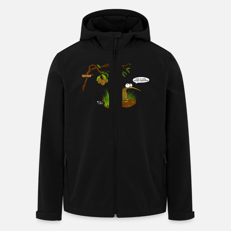 Kiwi's Finest - Recycelte Männer Softshell-Jacke von Stanley/Stella - Schwarz