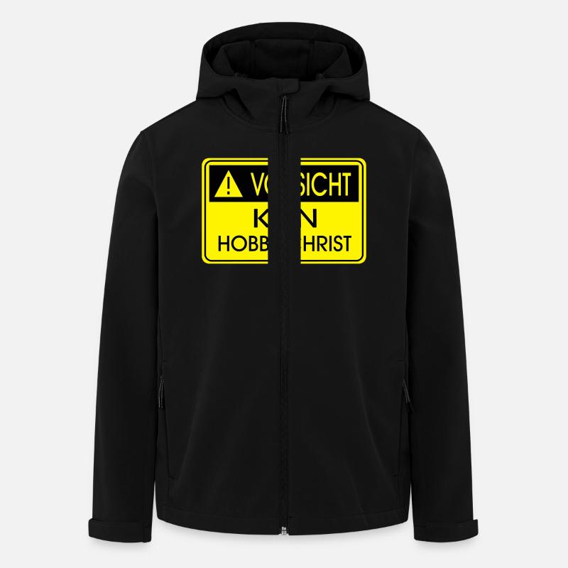 Kein Hobby-Christ - Recycelte Männer Softshell-Jacke von Stanley/Stella - Schwarz