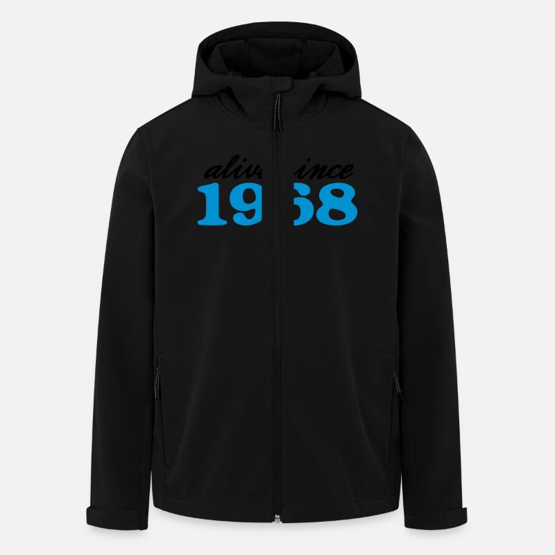 alive since 1968 - Men’s Recycled Softshell Jacket by Stanley/Stella - black