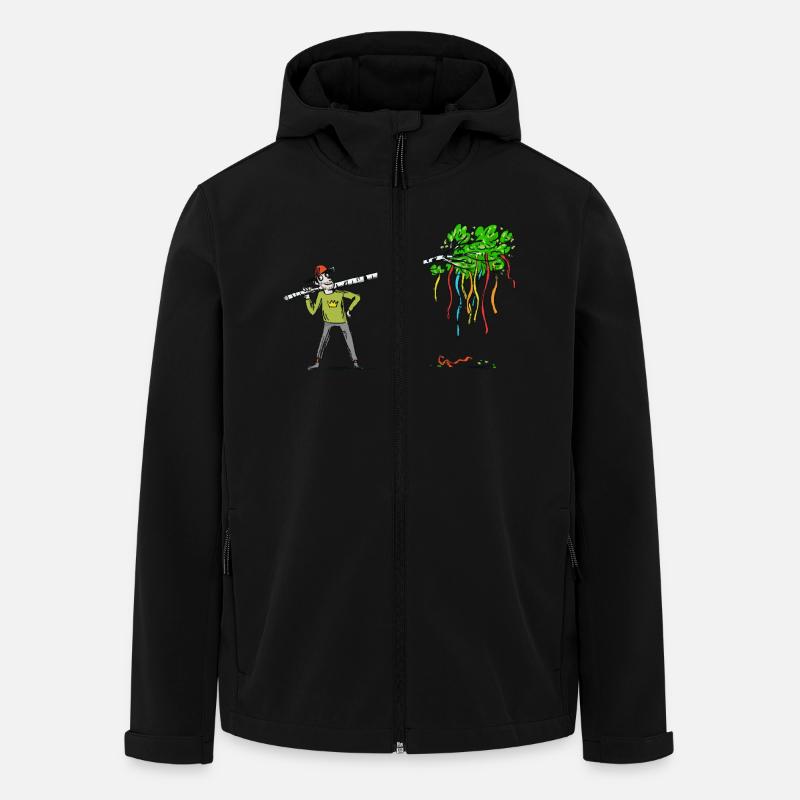 1. Mai t-shirt - Recycelte Männer Softshell-Jacke von Stanley/Stella - Schwarz