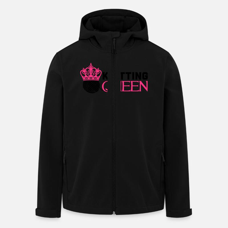 Knitting queen - Recycelte Männer Softshell-Jacke von Stanley/Stella - Schwarz