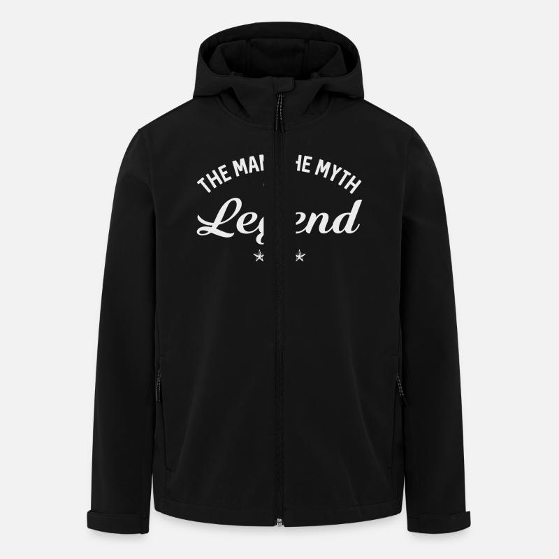 MAN MYTH LEGEND - Men’s Recycled Softshell Jacket by Stanley/Stella - black