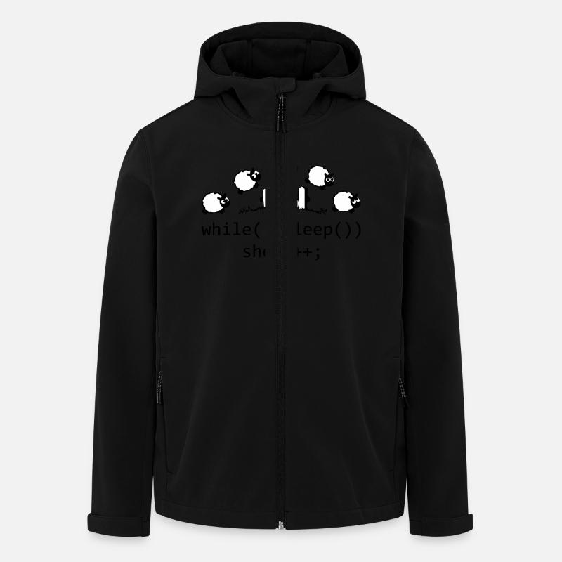 while! asleep - Recycelte Männer Softshell-Jacke von Stanley/Stella - Schwarz