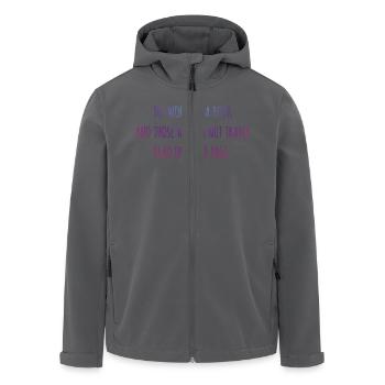 Le monde est un livre. - Veste softshell homme en polyester recyclé Stanley/Stella - noir - Devant - AI Model Male 185 light (185cm)