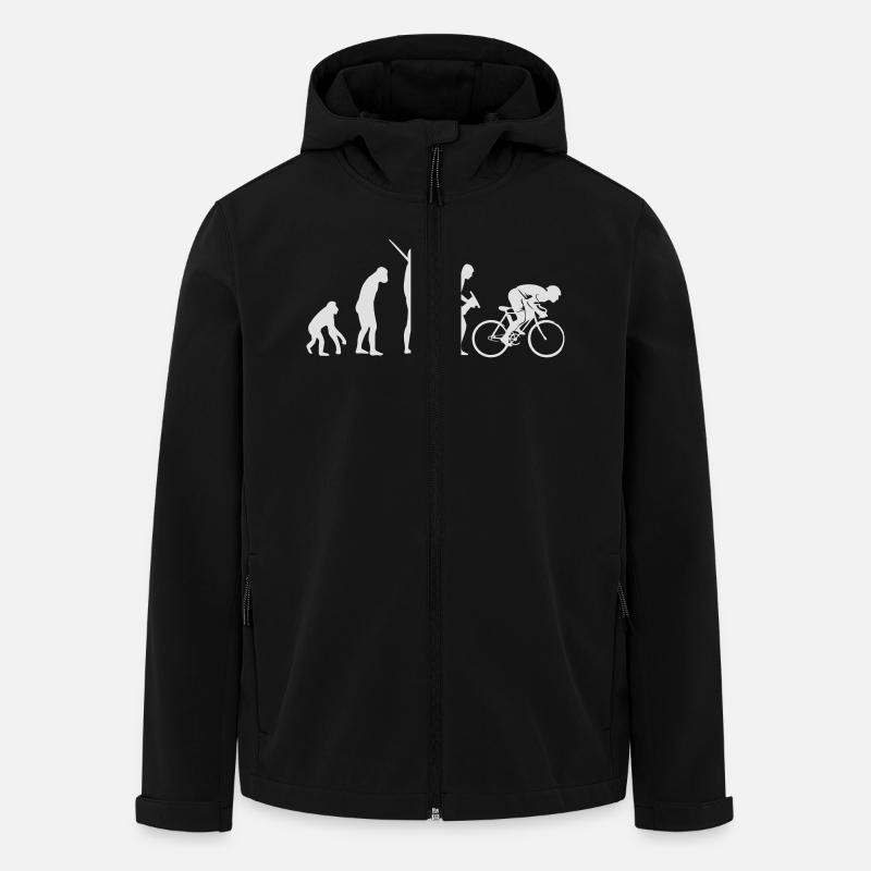 Biker Evolution - Recycelte Männer Softshell-Jacke von Stanley/Stella - Schwarz