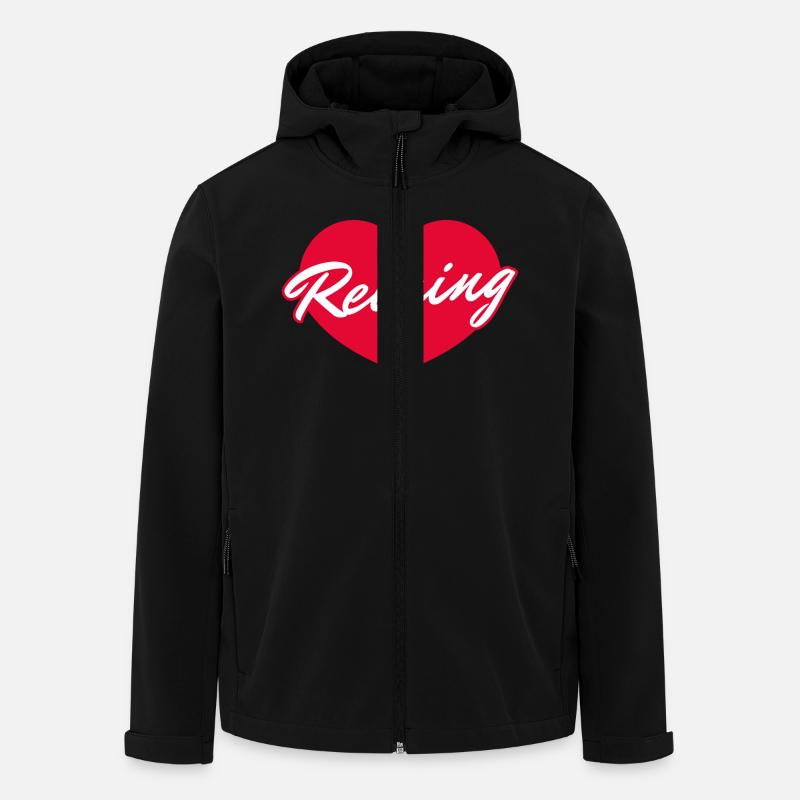 Ich liebe Reining - Recycelte Männer Softshell-Jacke von Stanley/Stella - Schwarz