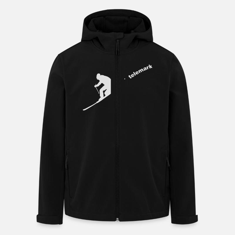 Telemark - Veste softshell homme en polyester recyclé Stanley/Stella - noir