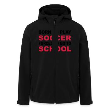 2541614 11660931 soccer - Veste softshell homme en polyester recyclé Stanley/Stella - noir - Devant - AI Model Male 185 light (185cm)