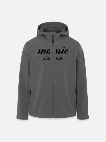 Mamie d'Amour - Veste softshell homme en polyester recyclé Stanley/Stella - noir