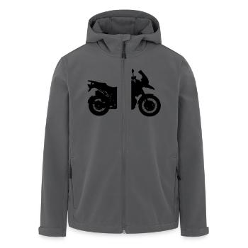 motorcycle racing - Veste softshell homme en polyester recyclé Stanley/Stella - noir - Devant - AI Model Male 185 light (185cm)