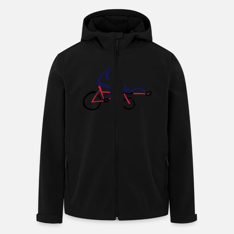 Pino Stufentandem Tandem - Recycelte Männer Softshell-Jacke von Stanley/Stella - Schwarz