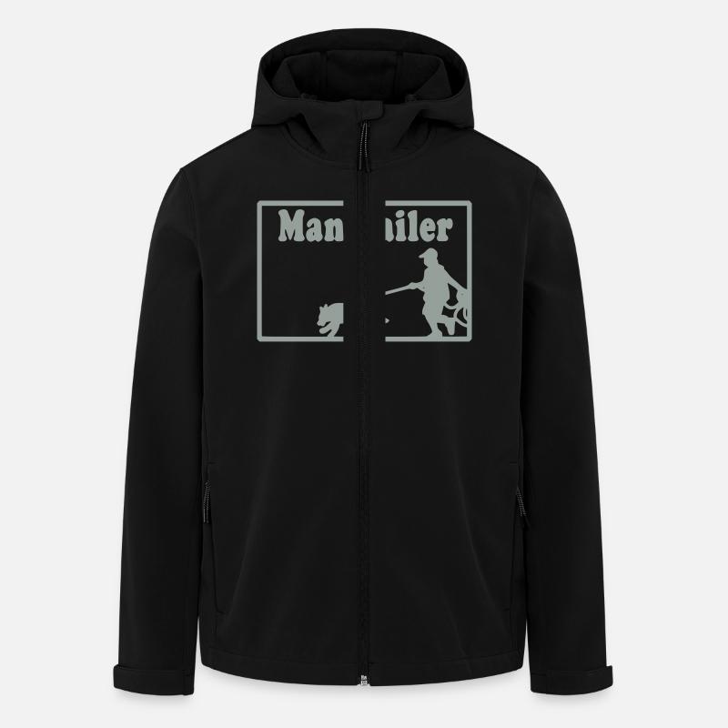 mantrailer_motiv - Recycelte Männer Softshell-Jacke von Stanley/Stella - Schwarz