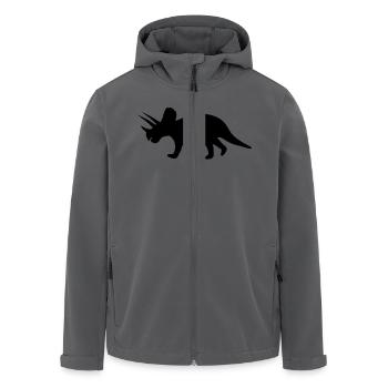 dino_f1 - Recycelte Männer Softshell-Jacke von Stanley/Stella - Schwarz - Vorne - AI Model Male 185 light (185cm)