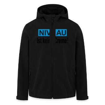 niveau - Veste softshell homme en polyester recyclé Stanley/Stella - noir - Devant - AI Model Male 185 light (185cm)