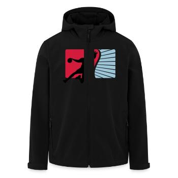 handball - Veste softshell homme en polyester recyclé Stanley/Stella - noir - Devant - AI Model Male 185 light (185cm)