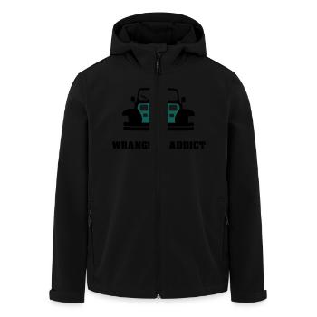 Wrangler sucht - Recycelte Männer Softshell-Jacke von Stanley/Stella - Schwarz - Vorne - AI Model Male 185 light (185cm)