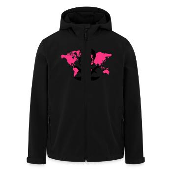 surfpirat - Recycelte Männer Softshell-Jacke von Stanley/Stella - Schwarz - Vorne - AI Model Male 185 light (185cm)