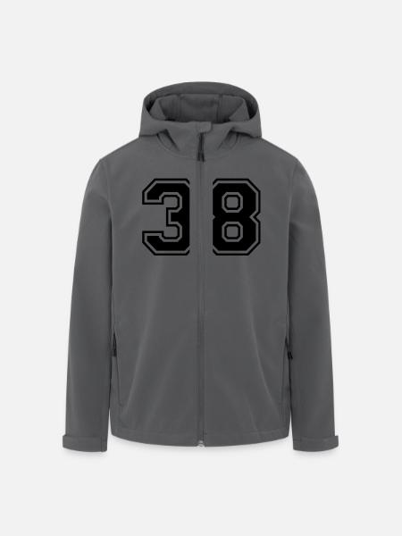 38 - Recycelte Männer Softshell-Jacke von Stanley/Stella - Schwarz