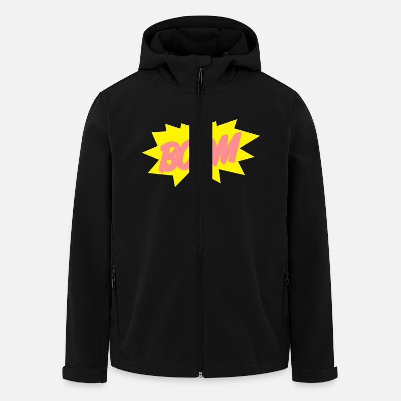 boom2 - Recycelte Männer Softshell-Jacke von Stanley/Stella - Schwarz