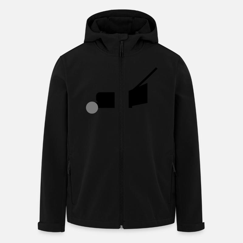 Tondeuses à gazon - Veste softshell homme en polyester recyclé Stanley/Stella - noir
