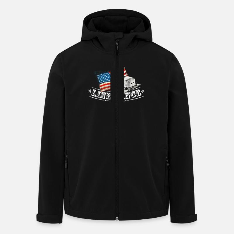 linedance - Recycelte Männer Softshell-Jacke von Stanley/Stella - Schwarz