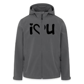 I love you - Recycelte Männer Softshell-Jacke von Stanley/Stella - Schwarz - Vorne - AI Model Male 185 light (185cm)