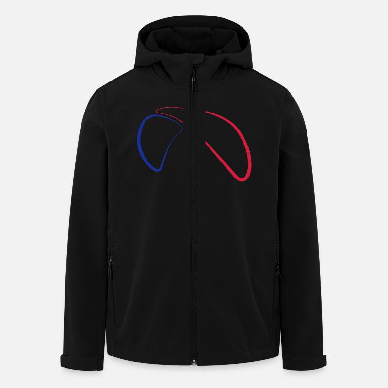 Paragliding Logo 2a - Men’s Recycled Softshell Jacket by Stanley/Stella - black