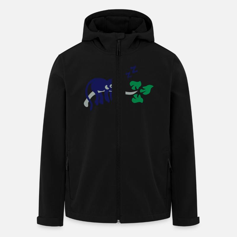 sleeping monkey - Recycelte Männer Softshell-Jacke von Stanley/Stella - Schwarz