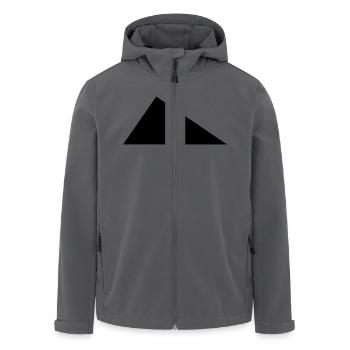 Triangle perpendicular / / Right angle / / - Men’s Recycled Softshell Jacket by Stanley/Stella - black - Front - AI Model Male 185 light (185cm)