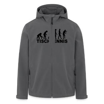 Tennis de table Evolution - Veste softshell homme en polyester recyclé Stanley/Stella - noir - Devant - AI Model Male 185 light (185cm)