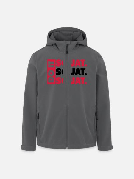 Do It. Squat.Squat.Squat - Recycelte Männer Softshell-Jacke von Stanley/Stella - Schwarz