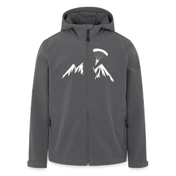 Parapente sports extrêmes parapente - Veste softshell homme en polyester recyclé Stanley/Stella - noir - Devant - AI Model Male 185 light (185cm)