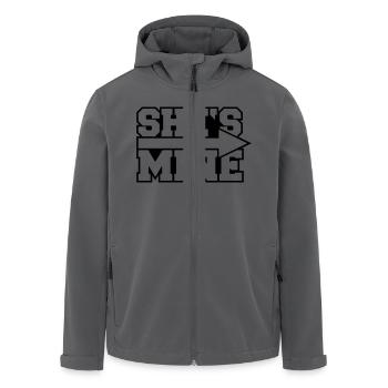 She's Mine Arrow - Recycelte Männer Softshell-Jacke von Stanley/Stella - Schwarz - Vorne - AI Model Male 185 light (185cm)