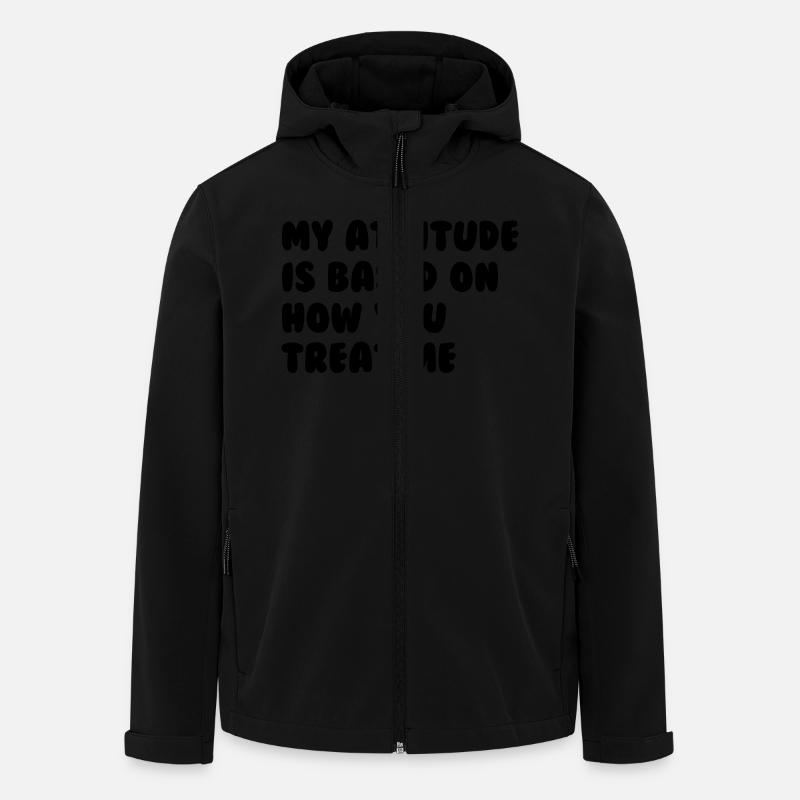 Attitude - Recycelte Männer Softshell-Jacke von Stanley/Stella - Schwarz