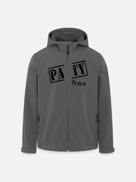 Party Crew - Veste softshell homme en polyester recyclé Stanley/Stella - noir