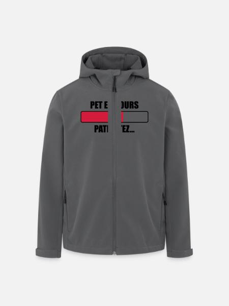 Pet en cours Patientez... - Veste softshell homme en polyester recyclé Stanley/Stella - noir