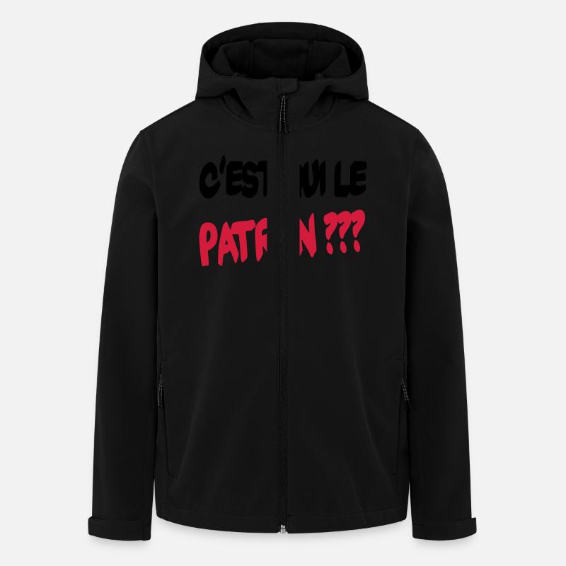 C'est qui le patron ? - Men’s Recycled Softshell Jacket by Stanley/Stella - black