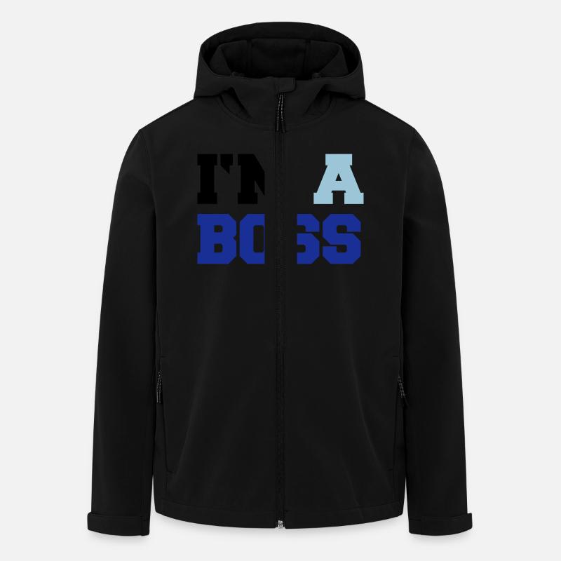 im_a_boss02 - Recycelte Männer Softshell-Jacke von Stanley/Stella - Schwarz