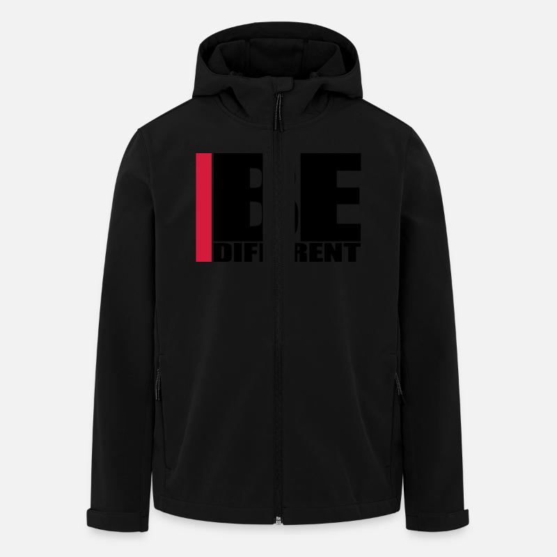 Cool Be Different Logo - Men’s Recycled Softshell Jacket by Stanley/Stella - black