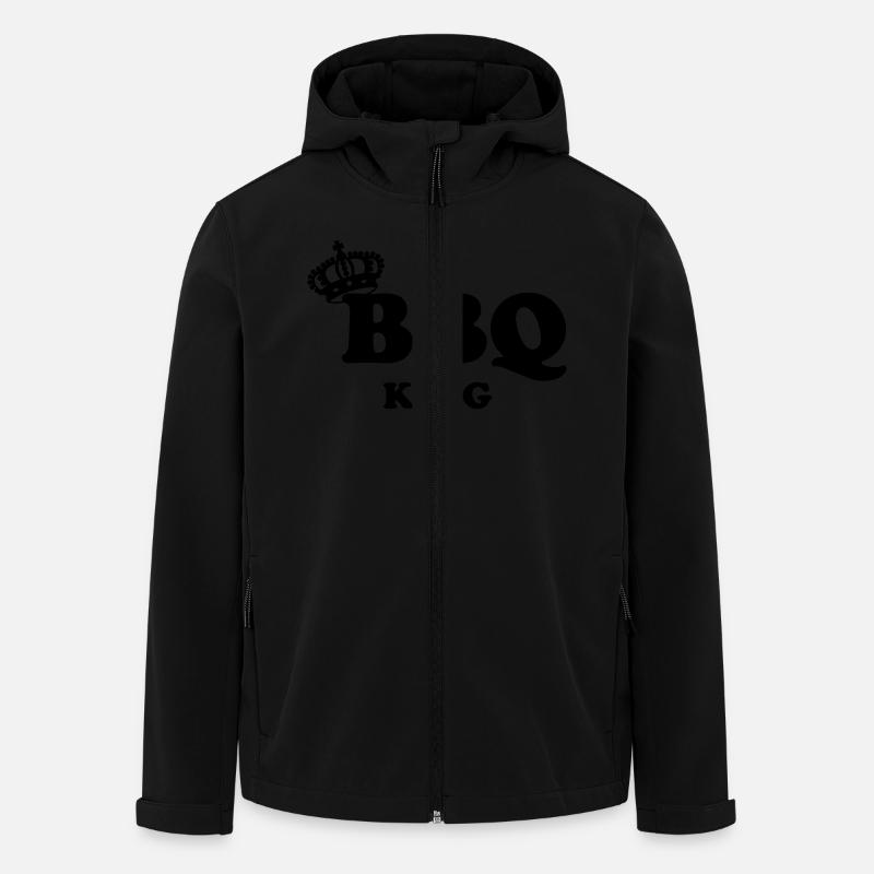 BBQ - Veste softshell homme en polyester recyclé Stanley/Stella - noir