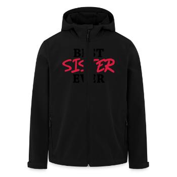 Best Sister ever - Men’s Recycled Softshell Jacket by Stanley/Stella - black - Front - AI Model Male 185 light (185cm)