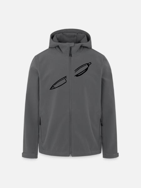 Kugelschreiber - Recycelte Männer Softshell-Jacke von Stanley/Stella - Schwarz