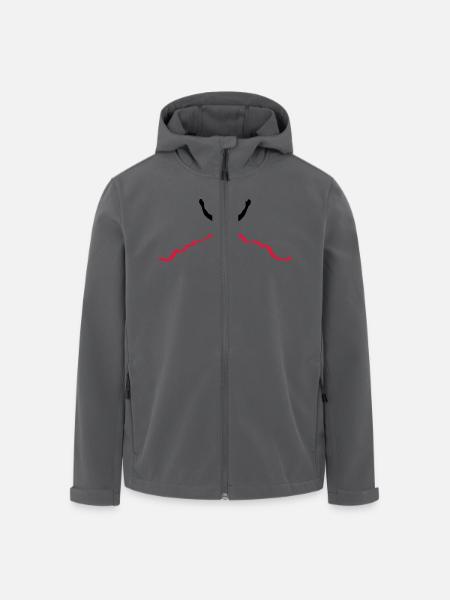 Jogger Ziel - Recycelte Männer Softshell-Jacke von Stanley/Stella - Schwarz