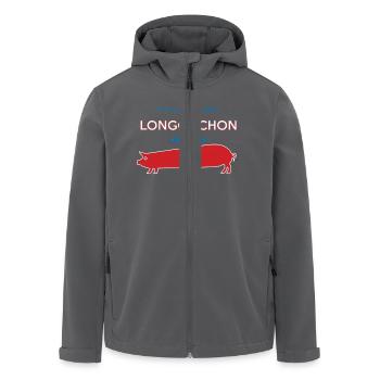 Franche Comté Longcochon Jura II - Veste softshell homme en polyester recyclé Stanley/Stella - noir - Devant - AI Model Male 185 light (185cm)