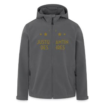 Justizbeamter Justizbeamtin Justiz Recht Gericht - Recycelte Männer Softshell-Jacke von Stanley/Stella - Schwarz - Vorne - AI Model Male 185 light (185cm)