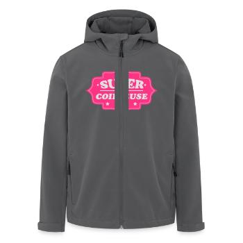 Super coiffeuse - Men’s Recycled Softshell Jacket by Stanley/Stella - anthracite - Front - AI Model Male 185 light (185cm)