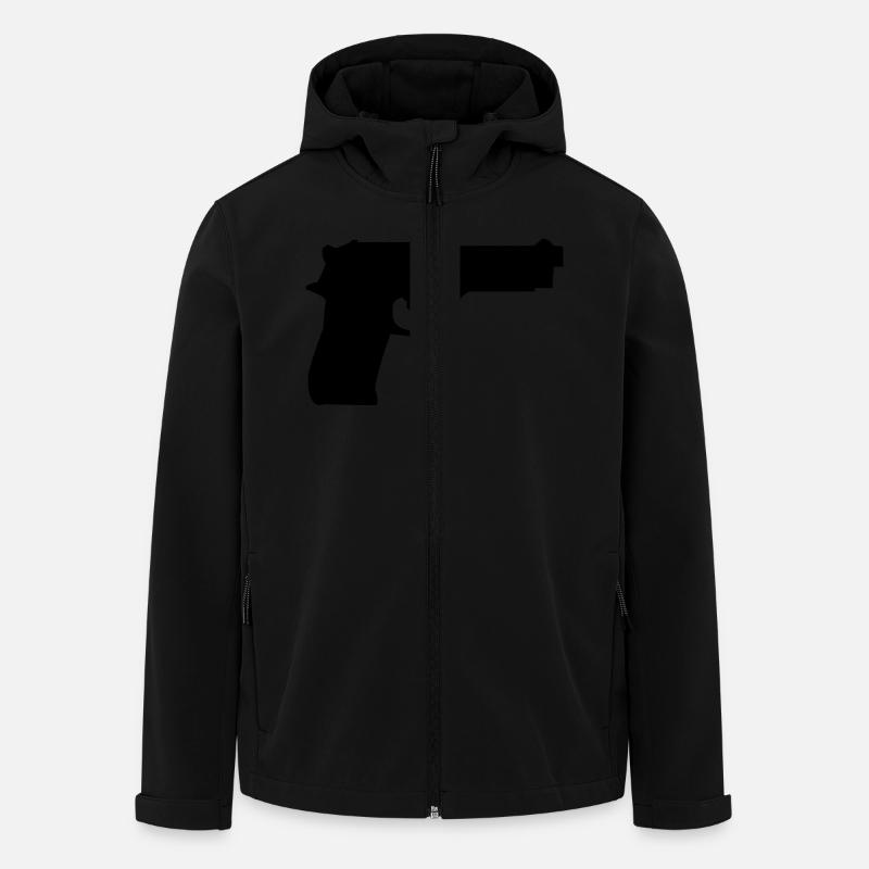 waffe - Recycelte Männer Softshell-Jacke von Stanley/Stella - Schwarz